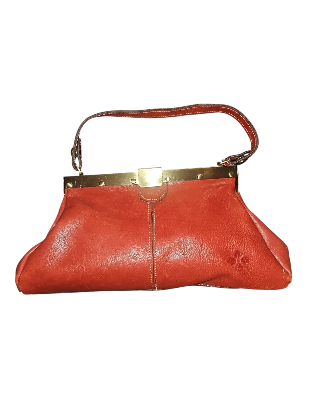 Patricia Nash Red Leather Doctor's Satchel Shoulder Bag